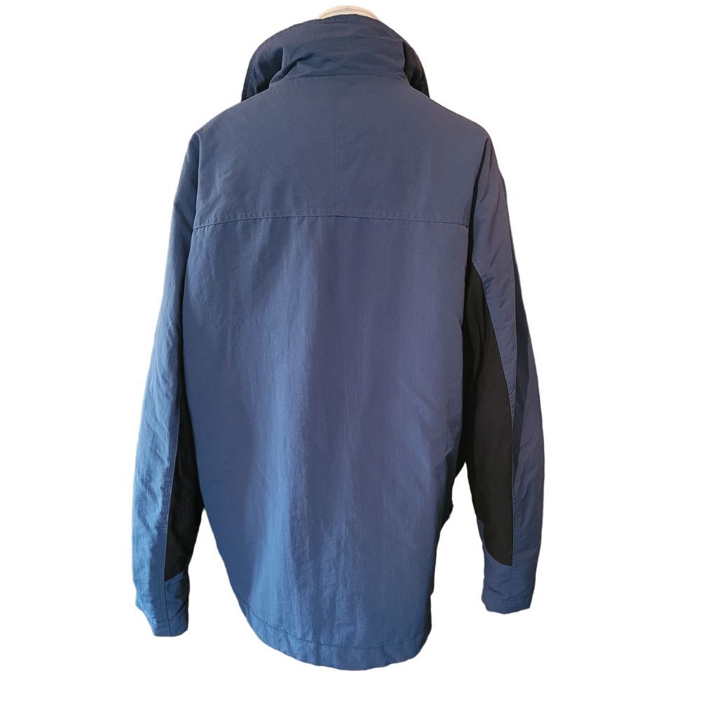 Timberland Weathergear Mens Blue Full Zip Outdoor Jacket Large Embroidered Logo - Picture 2 of 9